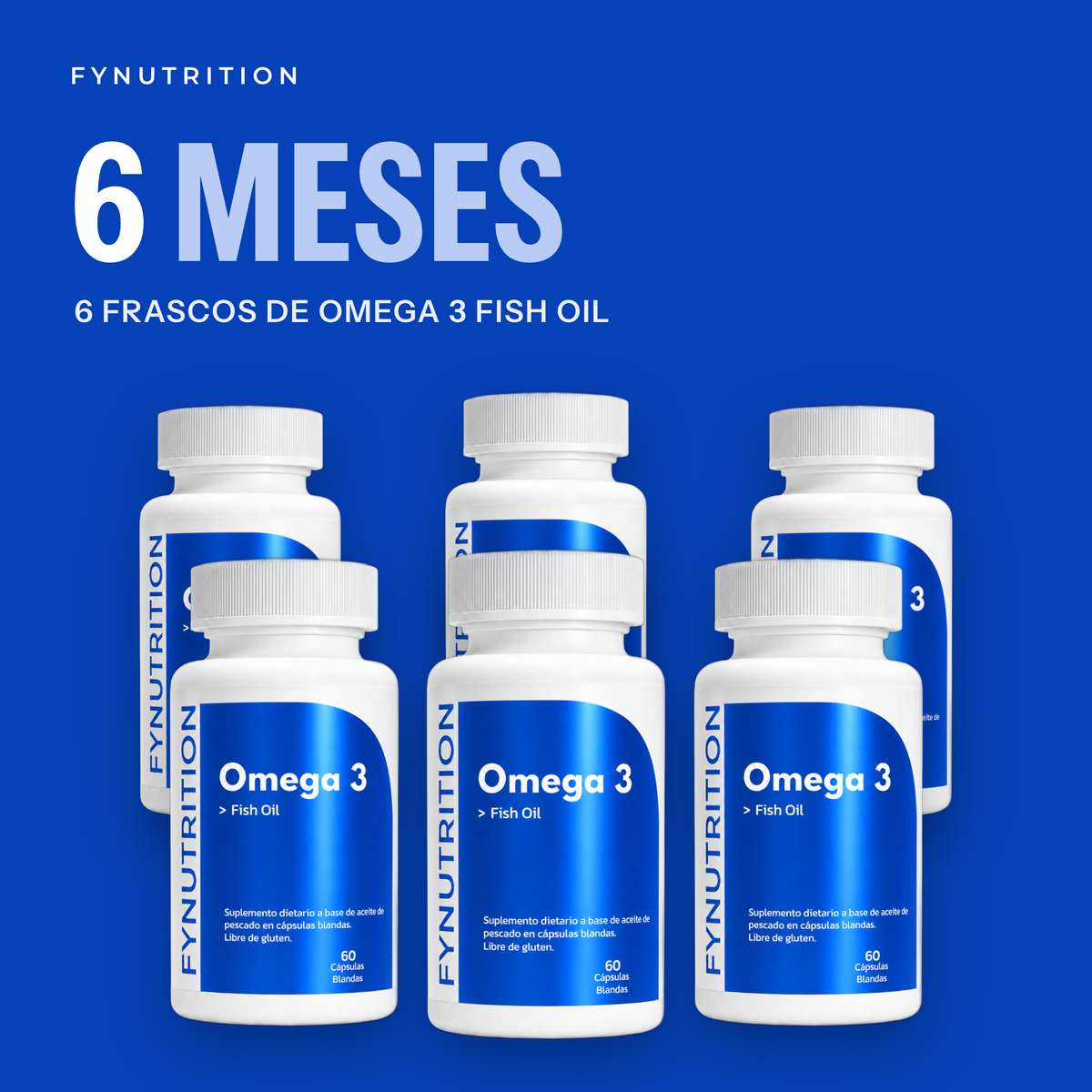 Omega 3 Fish Oil: 6 meses (6 frascos) – FYNUTRITION