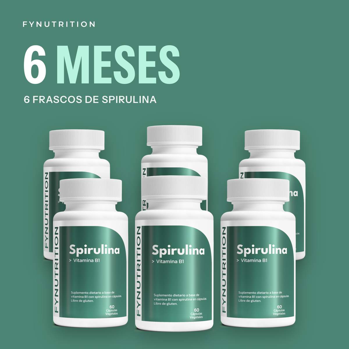 Spirulina: 6 meses (6 frascos) – FYNUTRITION