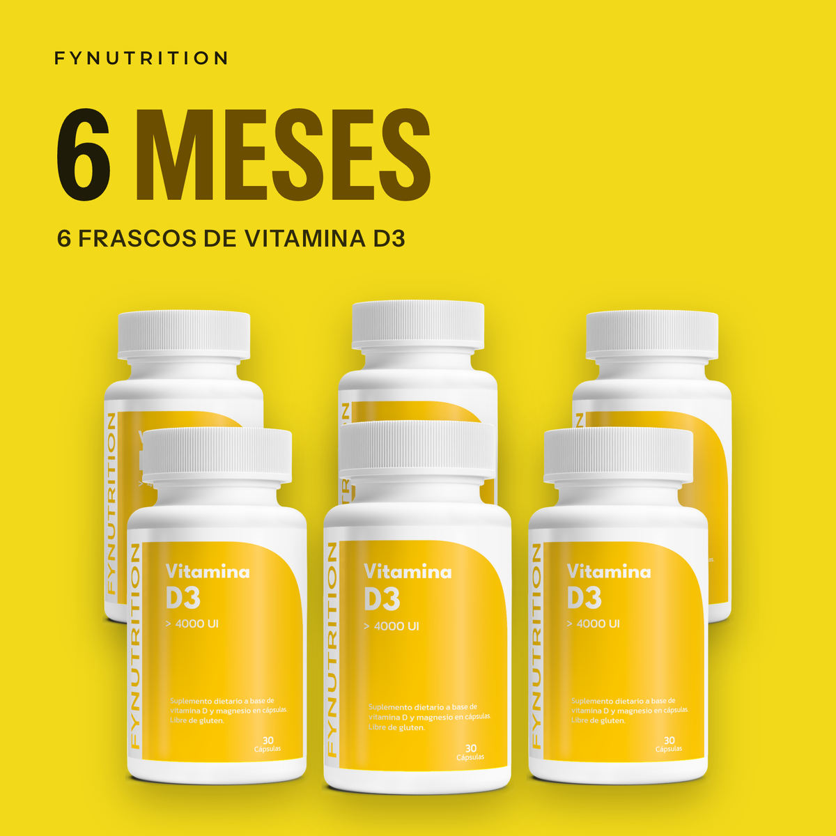 Vitamina D3: 6 meses (6 frascos) – FYNUTRITION