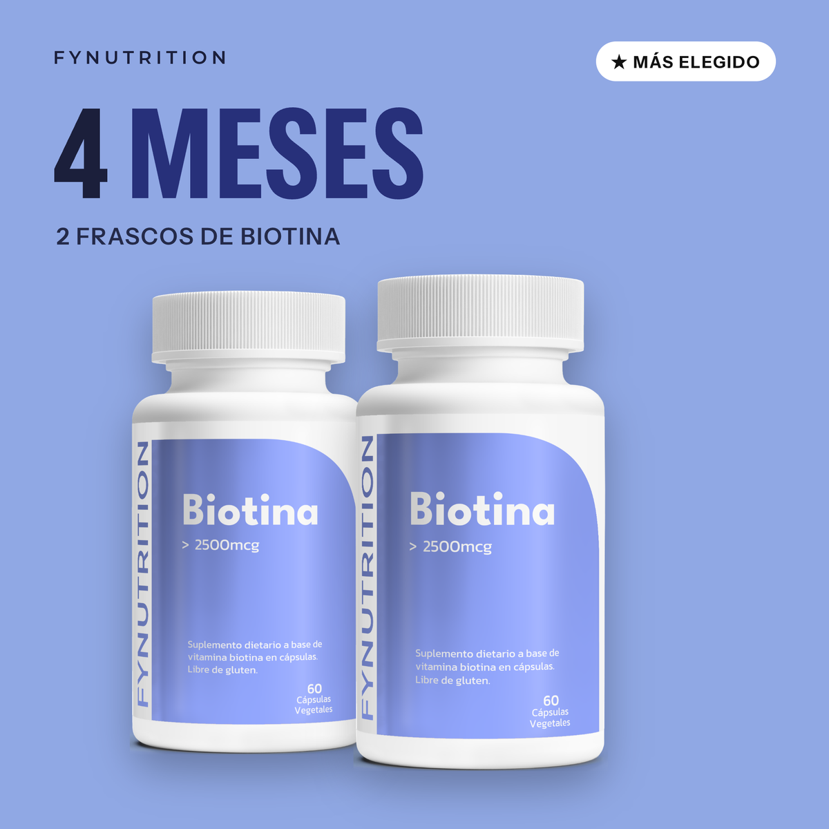 Biotina: 4 meses (2 frascos) – FYNUTRITION